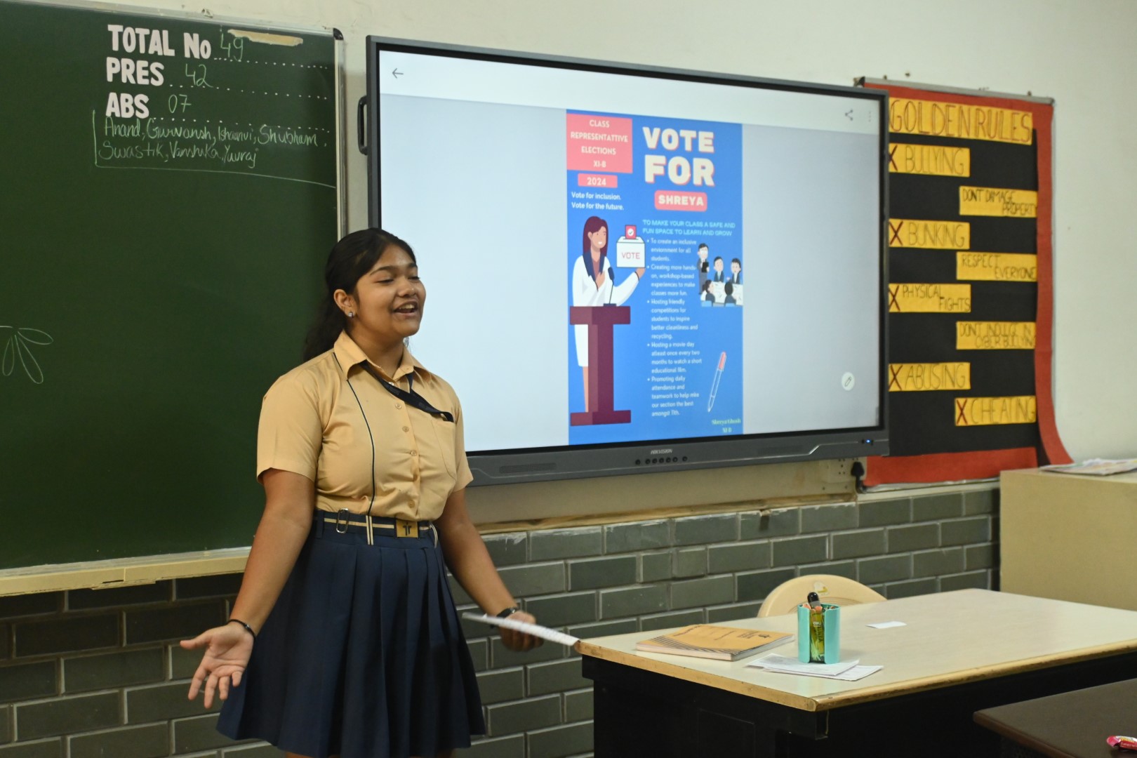 Class Representatives Elected Using EVMs – a First for School Students